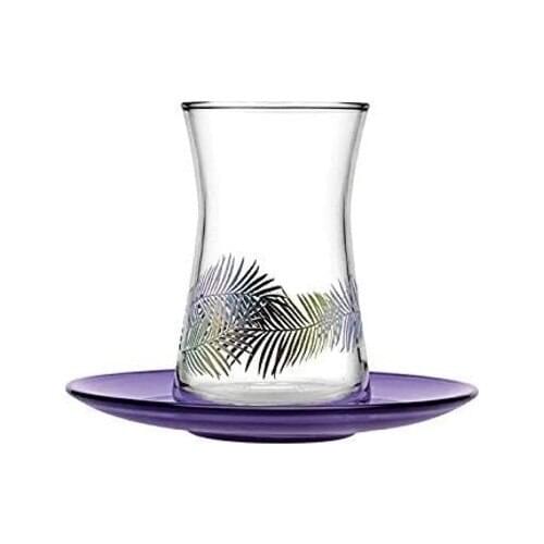 Turkish Tea Cup Set 12 Piece Pasabahce Fair Tail SERIES Design Tea Cup Turkish Arabic Russian British Fas French Tea sets