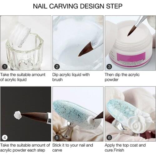 Crystal Nail Set 24 Colors Glitter Extended Nail Glitter Carved Pollen Novice Nail Art Beginners Home Practice NE