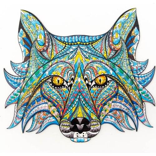 2021 new wooden adult puzzle toy children DIY puzzle 3D fun animal shape abstract puzzle puzzle difficult challenge puzzle craft