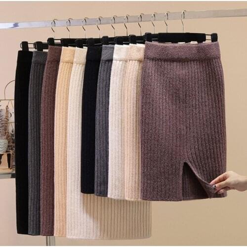 New Arrival Women Black Blue Red Bodycon Bandage Skirt 2021 Designer High Waist High Street Party Club Pencil Skirt 50-60-70cm