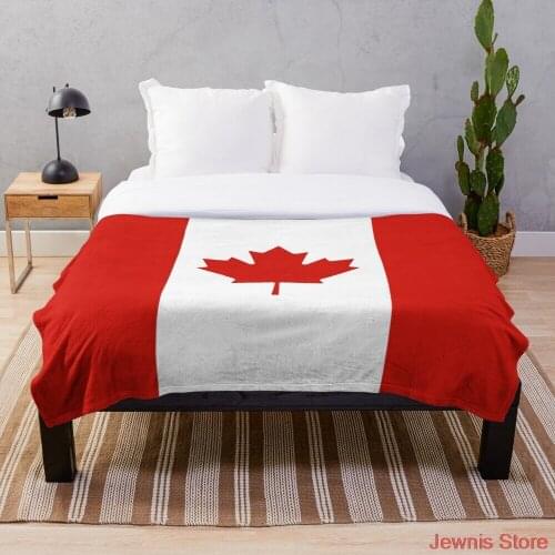Flag of Canada Throw Blanket Blanket Throws on Bed/Crib/Couch 150x200CM adult Baby Girls Boys Kids Gift Christmas