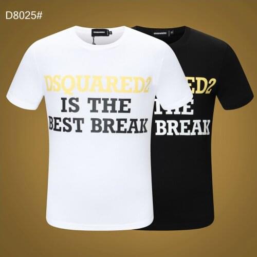 Authentic classic 2021 Dsquared2 Clothing Casual Short Mens Summer T-shirt Men Luxury Clothing Streetwear Tee Shirts M-xxxl