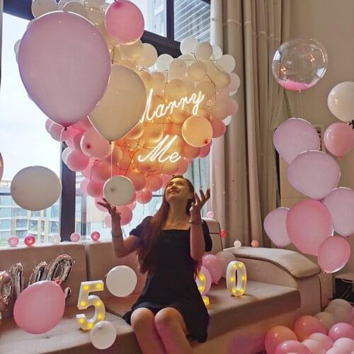 Guangzhou door to door proposal, decoration, creative supplies, romantic balloon scene, indoor props package