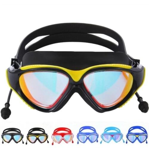 Goggles Professional Adult Silicone Swimming Goggles Anti-fog Adjustable UV Protection Swimming Glasses for Men Women Eyewear