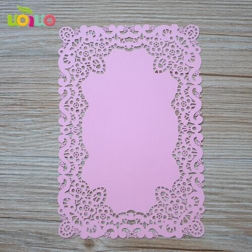 Pink China Vintage Laser Cut Wedding Invitations White menu table Party Elegant Luxurious invitation Card Paper