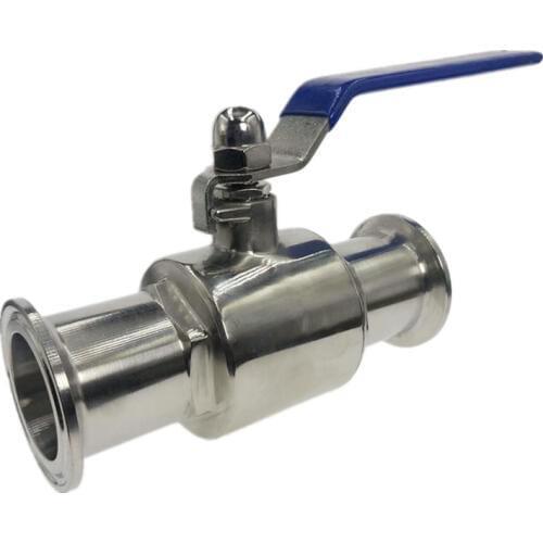 1 1/2" 38mm*50.5MM 304 Stainless Steel Sanitary Ball Valve Tri Clamp Ferrule Type For Homebrew Diary Product