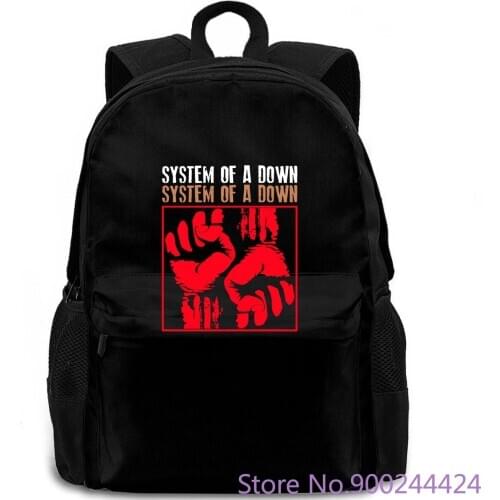 SYSTEM OF A DOWN FISTS SERJ TANKIAN SCARS ON BROADWAY S-3XL Male Designing backpack