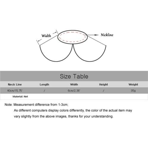 Women Tulle Fluffy Ruffled Fake Collar Layered Mesh Cosplay Costume Clown Choker 1XCA