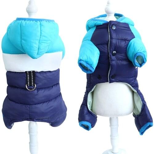 Winter Dog Coat Clothes Warm Dog Down Jacket Pet Jumpsuit For Small Medium Dogs French Bulldog Yorkshire Hoodies Pets Clothing