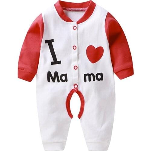 ZWY289 New Baby Boys Girls Rompers Autumn Long Sleeve O-neck Button Cute Cartoon Print Jumpsuit Newborn Playsuit Infant Clothing
