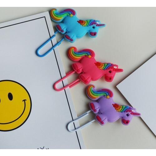 1PCS New Cute Creative Bookmark Kawaii Book Markers Paper Clip For Kids Students Office School Supplies Korean Stationery