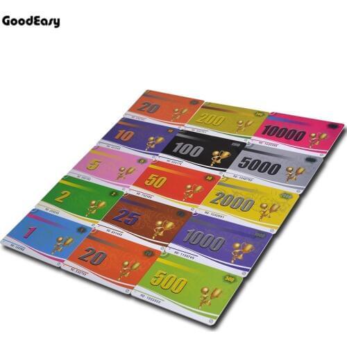 25PCS/SET PVC Texas Poker Chips Card Set Mahjong Board Game Counters PVC Cards Fun Family Party Board Game Casino Game Card Sets