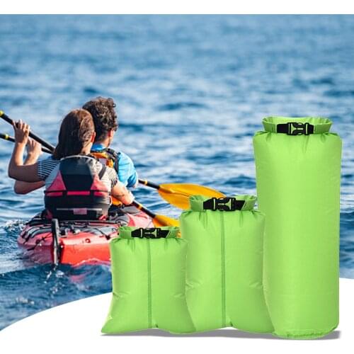 Water Sports 3 Pack Waterproof Bags 3L 7.5L 22L Outdoor Ultralight Roll Top Dry Sacks with Shoulder Strap For Boating Kayaking