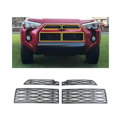 Front Grille Insert Net Car Insect Screening Mesh 4pcs For Toyota 4Runner 14-19