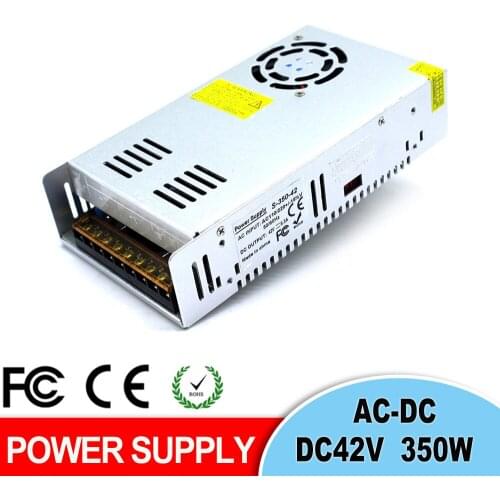 42V 8.3A 350w Switch Power Supply Driver Transformer AC110V 220V to DC42V Power Adapter for Led strip lamp CNC CCTV Stepper