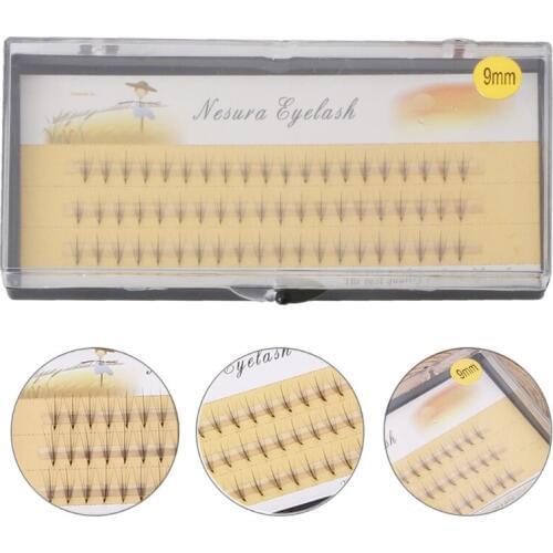 60 pcs/box Women Soft Mink Black 0.07 C Wave Individual False Eyelashes Fake Eye Lashes Makeup Extension Tools