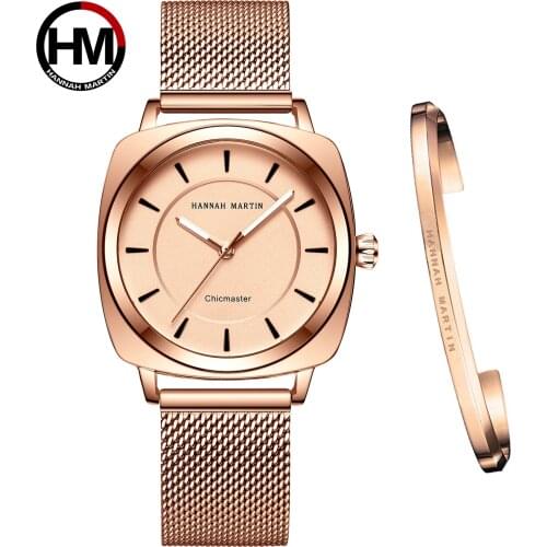 Japan Movement Drop Shipping Women Simple Fashion Desigen Casual Brand Wristwatch Luxury Lady Square Watches Relogio Feminino