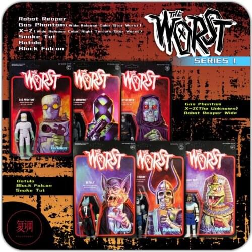 Super7 The Worst SDCC Batula Wide Robot Reaper Gas Phantom Movies and Tv Hang card Toy Action Figures Toys For Children Gift