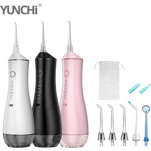 Cordless Water Flosser Electric Oral Irrigator 20-180PSI Rechargeable 3 Modes IPX7 Waterproof Gum Massage Teeth Tongue Clean