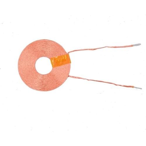 Taidacent 10PCS 29mm 10uH Copper Wire Flat Inductor Coils Wireless Charging Electronic Coil 12V Wireless Charger Coil