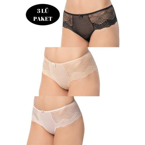 LUXXA PCS SET DSQ LACE DETAILED WOMAN PANTIES KIT