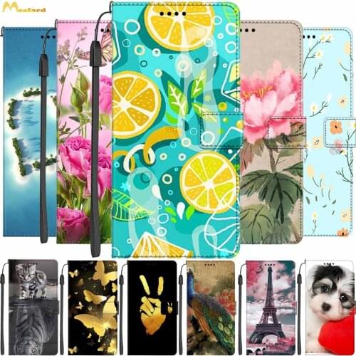 Magnetic Leather Case For Samsung M01 Wallet Phone Cover Rose Dog Cat Kids Holster For Samsung Galaxy M01 M20 Case SamsungM01