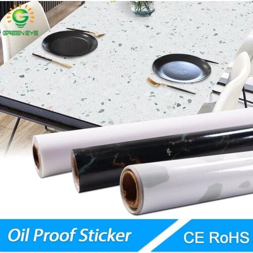 60cm x 10Meter Oil and WaterProof Wall paper Resistant Kitchen Bar Desktop DIY Home Decoration Marble Pattern Wall Stickers