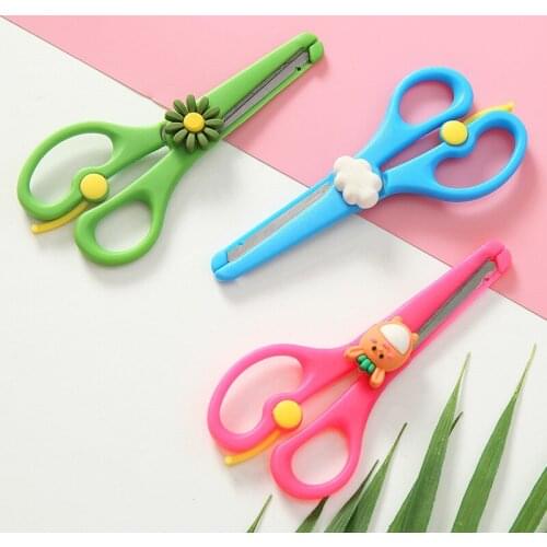 Cartoon Kids Safety Scissors Paper Cutting Cute Animal Gift Stationery School Office Supplies By Kevin&sasa Crafts