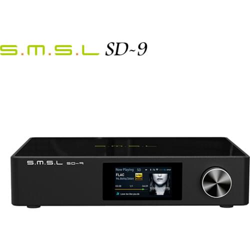 SMSL SD-9 High Resolution Desktop Network Player MQA Support DSD256 with Remote Control