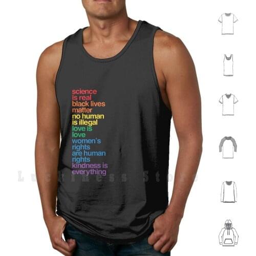 Science Is Real Black Lives Matter tank tops vest sleeveless Womens Rights Are Feminist Feminism Womanism Equality