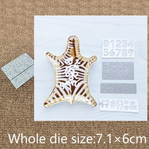 New Design Craft Metal stencil mold Cutting Dies NUMBERS SYMBOLS decoration scrapbook die cuts Album Paper Card Craft Embossing