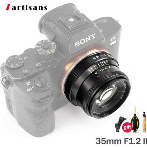 7artisans 35mm F1.2 II Lens for Fuji X Sony E Canon EOSM Nikon Z M4/3 Mount Mirrorless Cameras MF APS-C Lens
