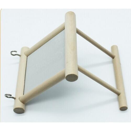 Birdcage stand perch with mirror for parrot budgerigar parakeets cockatiels Finch lovebirds brown parrots macaws