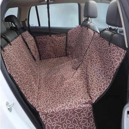 Pet Dog Car Seat Cover Pad with Seatbelt Pet Rear Seat Cushion Mat Blanket Hammock Safe Dog Car Seat Back Protector Waterproof