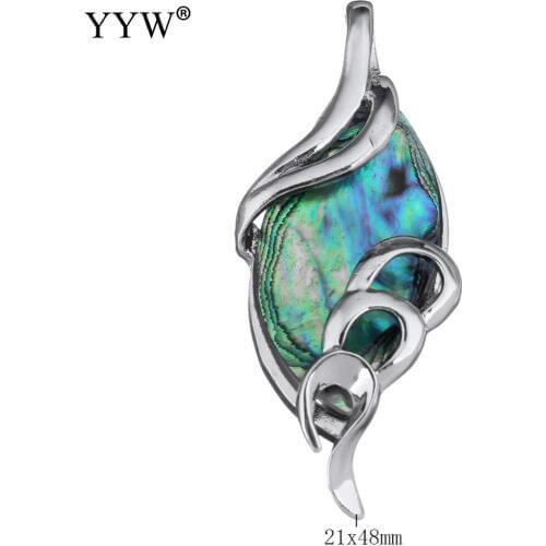 1PC Natural Abalone Shell Pendants 2017 Fashion Jewelry Pendants Charms Beads for DIY Jewelry Necklaces For Women Party Gifts