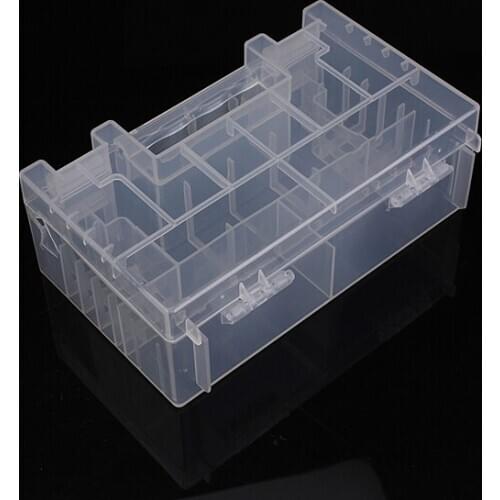 Translucent Hard Plastic Case Holder Storage Box for AA AAA C battery