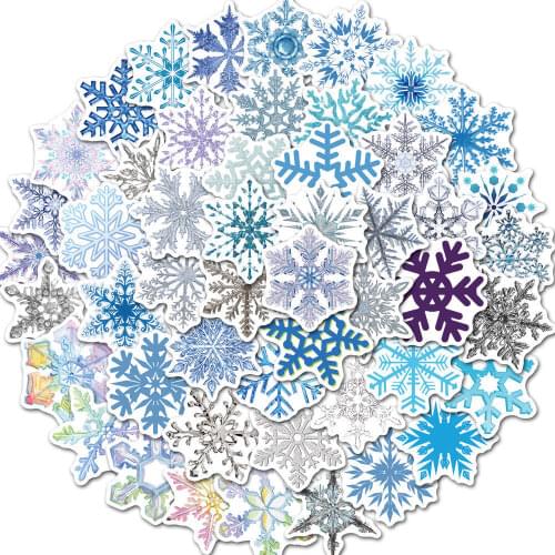 Christmas Decoration Stickers Christmas Snowflake Window Window Waterproof Glass Cabinet Door Stickers