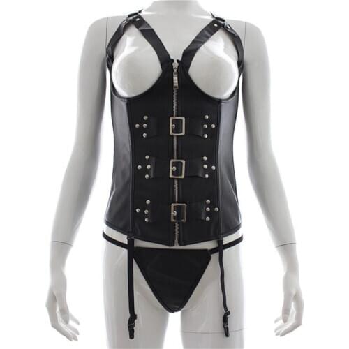 Sex Toys Leather Clothes Female Bondage Toys Flirting Clothing Stage Court Clothes