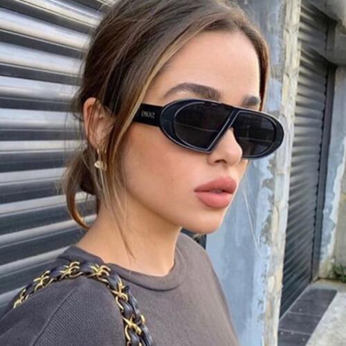 Flat oval black cat eye sunglasses for women ins hot luxury brand uv400 goggle eyewear men vintage retro sun glasses oculos