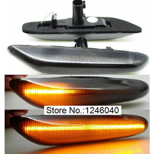 LED Dynamic Side Marker Light Turn signal Repeater indicator light lamp fit for BMW 1/3/5 SER E60 E61 E81 E87 E88 E90 E92 E93