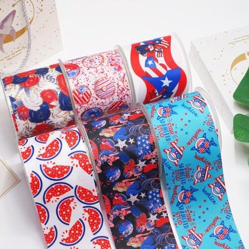 DIY Craft Supplies Cartoon Printed Grosgrain Satin Ribbon 50 Yards, Planar Resins 30 Pieces. MR6R6