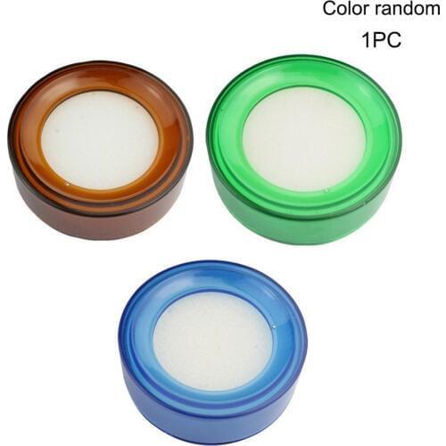 1PC Finger Wet Sponge Finger Dampener Finger Wetting Sponge Round Case Money Count Paper Cute Creative Damper Q0G0