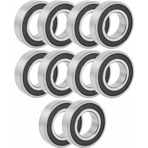 10PCS 25mmx47mmx 12mm Rubber Seal Deep Groove Radial Ball Bearing 6005RS