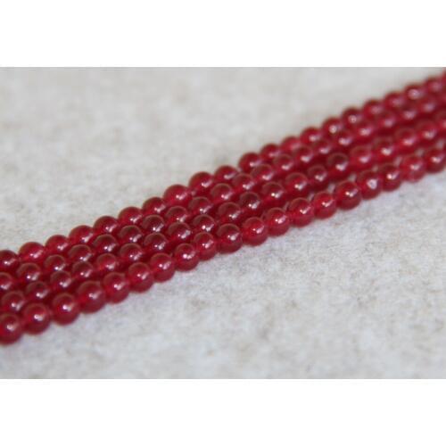6mm Fashion New Dark Red chalcedony beads Round DIY stones Loose Beads 15" Jewelry making design wholesale
