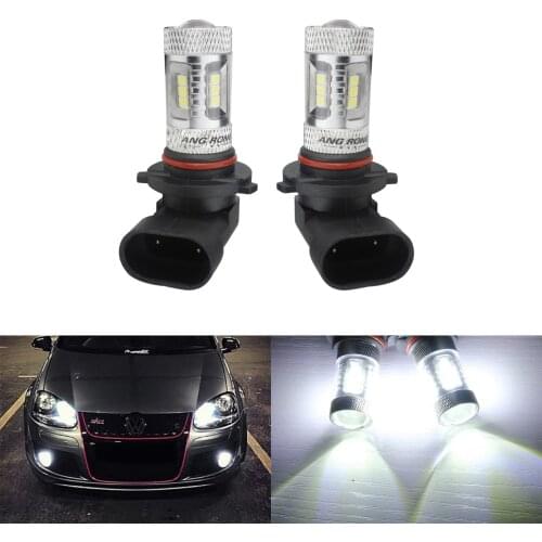ANGRONG 2x 15 SMD 2835 LED 9006 HB4 Bulb High Power 15W LED Fog Lamp Daytime Light DRL White(CA263x2)