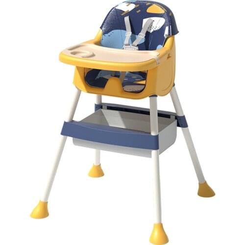 Baby Dining Chair Multifunctional Foldable Portable kids Chair BB table Height adjustable chair with dinner plate