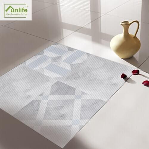 Funlife® Decorative Floor Sticker Oil Proof Peel & Stick Removable Tile Sticker Ground Stickers for Bathroom Furniture Kitchen