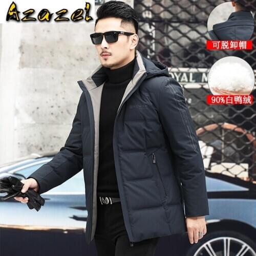 Azazel Men Clothing Winter Duck Down Jacket Mens Clothes 2020 Thick Coat Male Warm Hooded Mens Jackets Ropa De Hombre LXR583