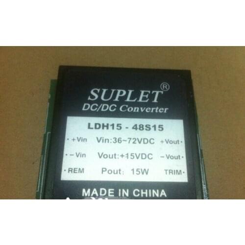 LDH15-48S15 Isolated DC / DC 48V to 15V 15W Power Module