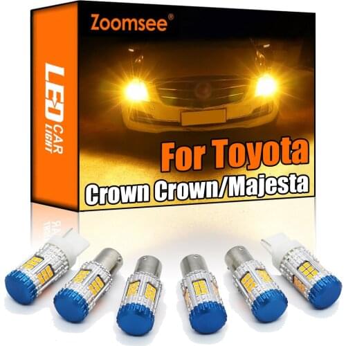 Zoomsee Canbus For Toyota Crown Crown Majesta 1991-2003 No Hyper Flash Error Vehicle LED Turn Signal Light Auto Indicator Bulb